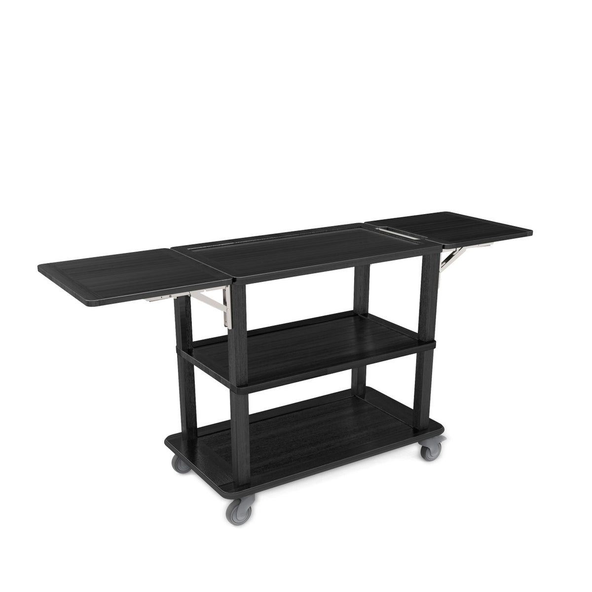 Craster Black Trolley with Folding Sides 1922 ? 585 ? 954 mm / 
75.7 ? 23 ? 37.5 in SKU: TO_LDTBLK