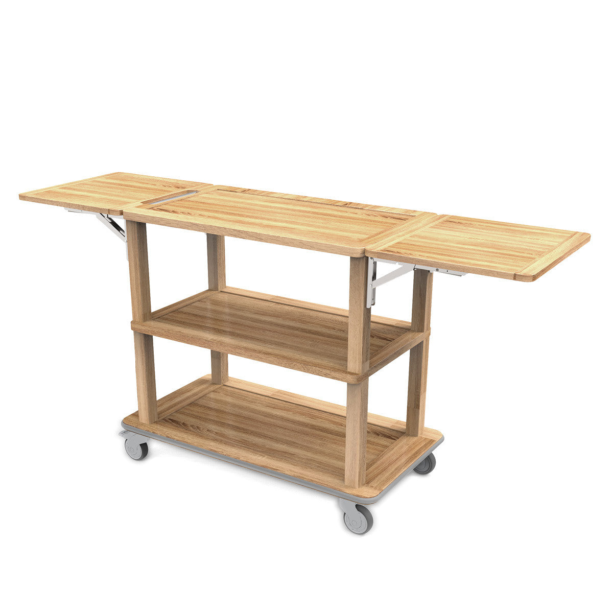 Craster Oak Trolley with Folding Sides 1922 ? 585 ? 954 mm / 
75.7 ? 23 ? 37.5 in SKU: TO_LDT