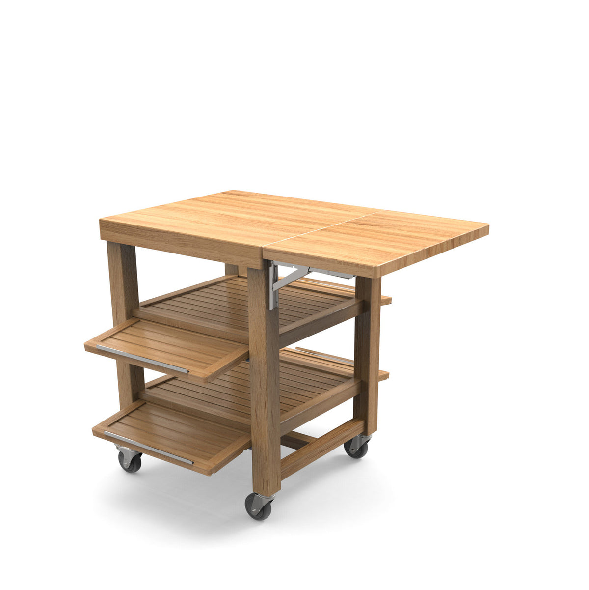 Craster Flow Oak Single Trolley Open:
1159.5 ? 1082 ? 960 mm / 
45.6 ? 42.6 ? 37.8 in
Closed:
821 ? 700 ? 960 mm / 
32.3 ? 27.6 ? 37.8 in SKU: TO_RS102