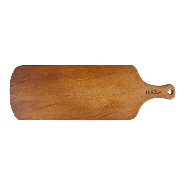 Turgla Wood 22Inch  x 7Inch  Rectangular Brown Wood Serving SKU: TRG01PBO