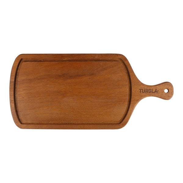 Turgla Wood 19Inch  x 9Inch  Rectangular Brown Wood Serving SKU: TRG02PBO