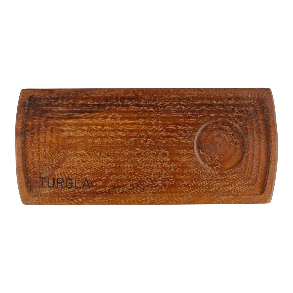 Turgla Wood 13.75Inch  x 6Inch  Rectangular Brown Wood Serving SKU: TRG02RCB