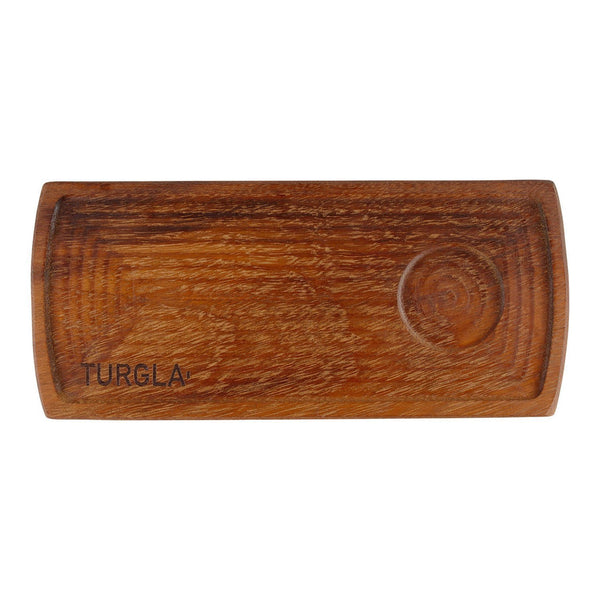 Turgla Wood 13.75Inch  x 6Inch  Rectangular Brown Wood Serving SKU: TRG02RCB