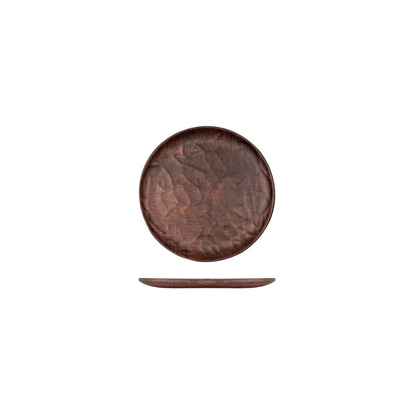 Turgla EcoGrain dia.8.25Inch  Round Brown Composite Plate SKU: TRI743
