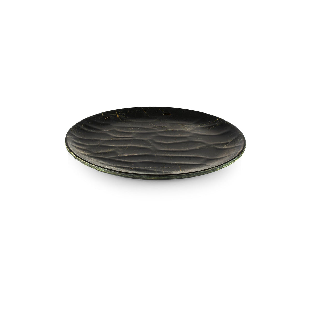 Turgla EcoGrain dia.11" Round Black Composite Plate SKU: TRI746BLK
