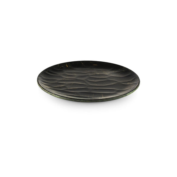 Turgla EcoGrain dia.11" Round Black Composite Plate SKU: TRI746BLK