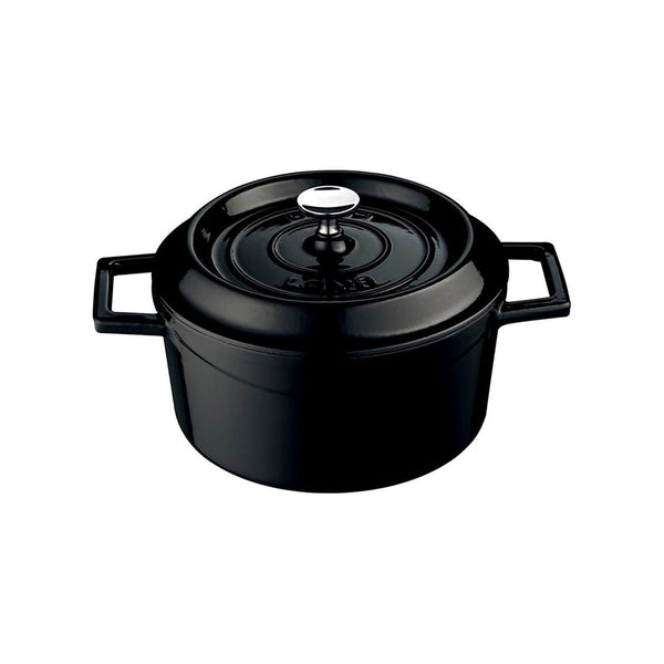 Turgla Cast Iron dia.7.75Inch  h:4Inch  3 qt. Round Black Cast Iron Dutch Oven SKU: TTMN20BLK