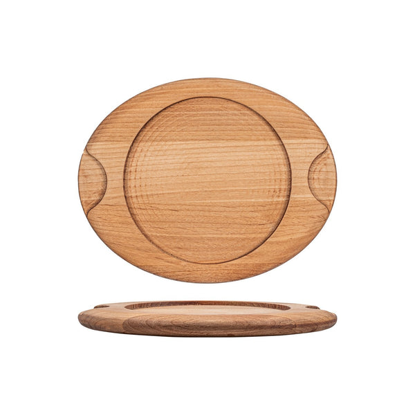 Turgla Wood dia.9.25" h:0.75" Round Brown Wood Underliner SKU: TWB1316A