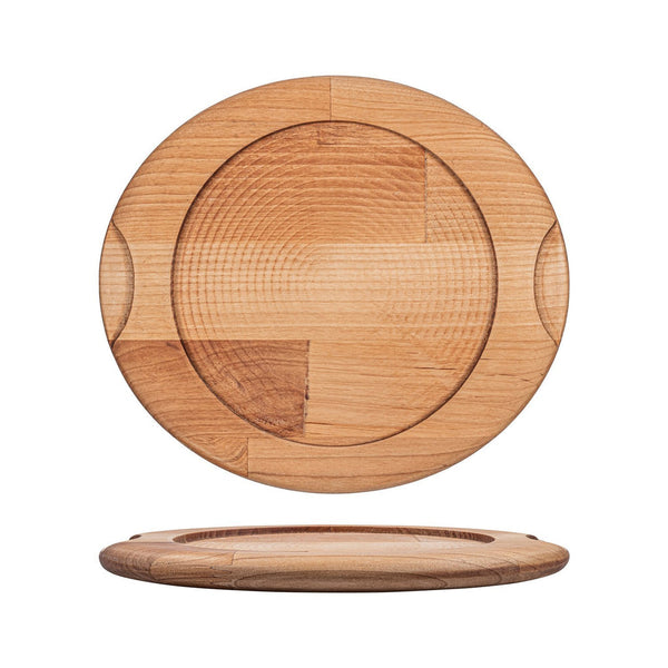 Turgla Wood dia.10.75Inch  h:0.75Inch  Round Brown Wood Underliner SKU: TWB1320A