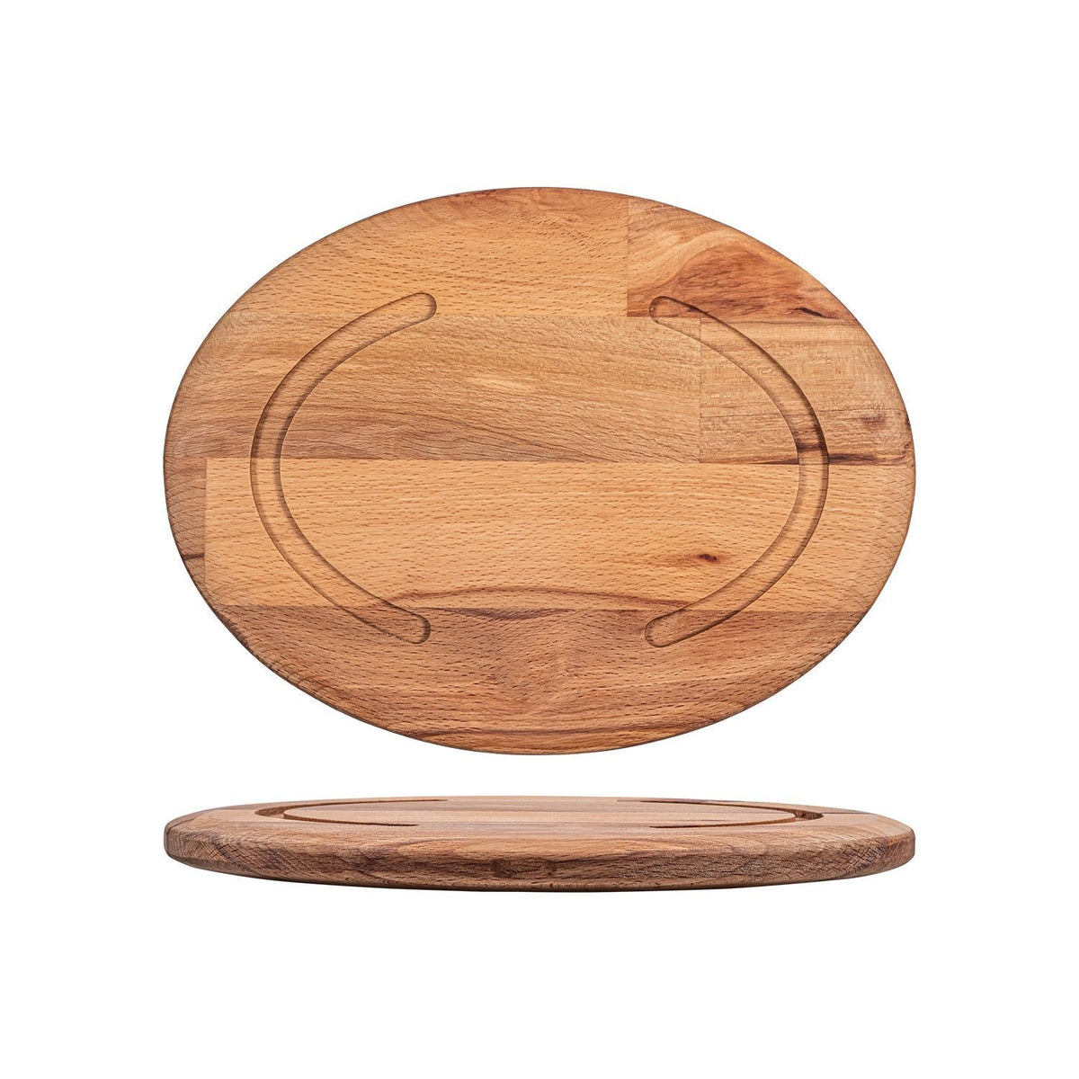 Turgla Wood 10.5" x 7.75" x h:0.75" Oval Brown Wood Underliner SKU: TWB521724A