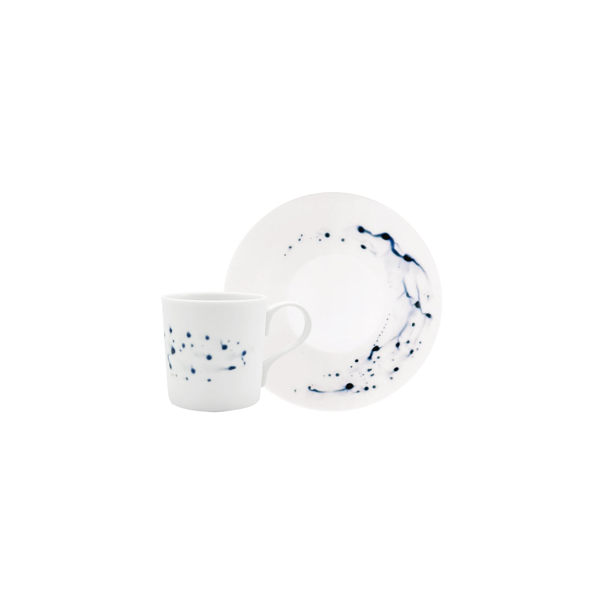 JL Coquet  BLUE IMPRESSION - Tasse ? caf? &amp; soucoupe 2.71 OZ SKU: CYL3015BIMPBLNC000