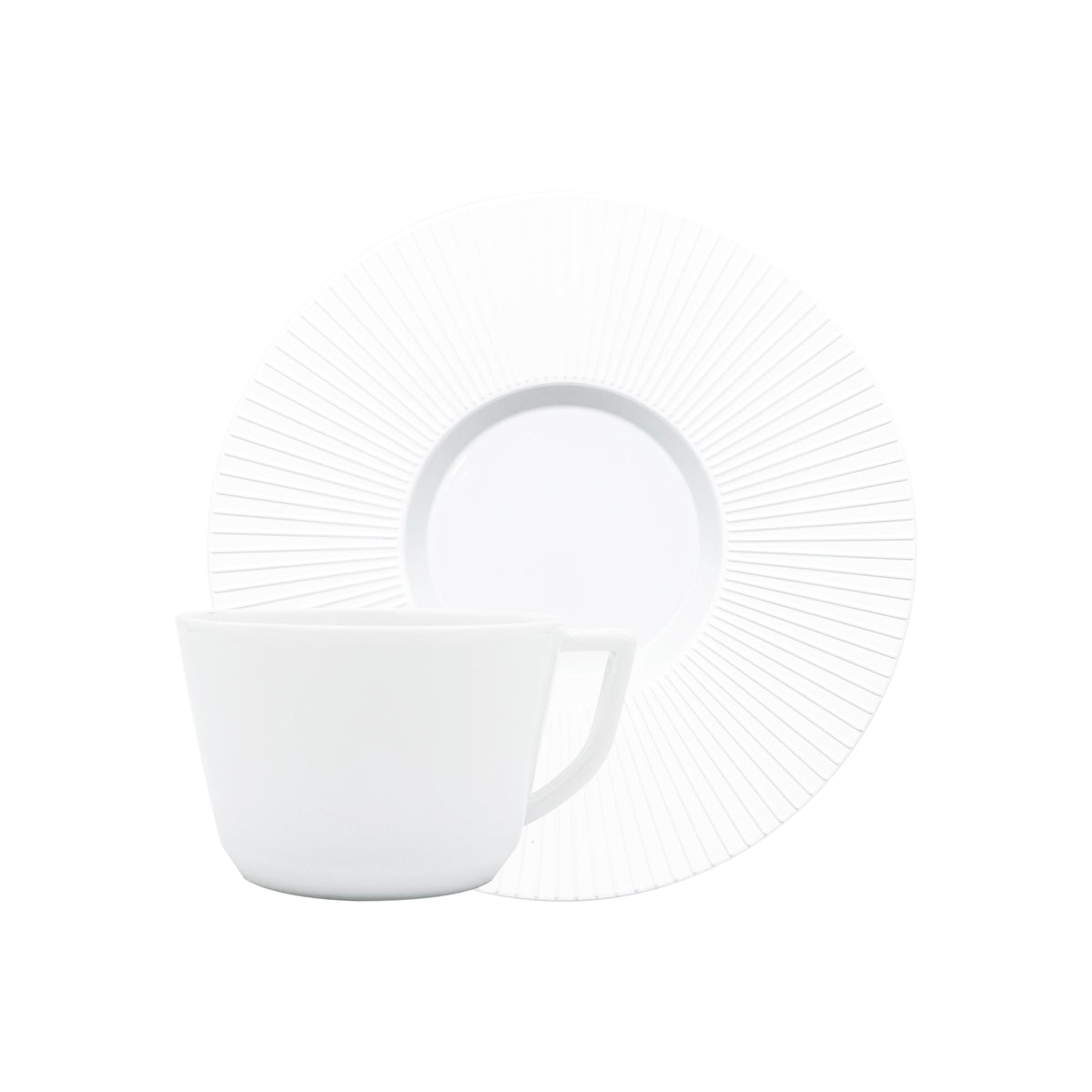 Jl Coquet BOLERO Satin White - Coffee Cup and Saucer - 4.4 fl oz SKU: BOL3015BB0000