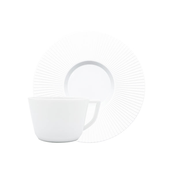 Jl Coquet BOLERO Satin White - Coffee Cup and Saucer - 4.4 fl oz SKU: BOL3015BB0000