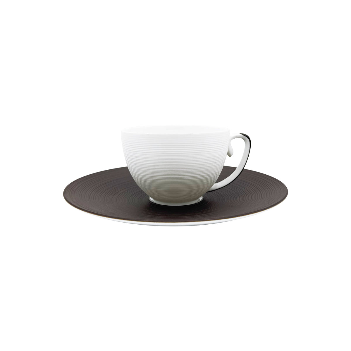 Jl Coquet HEMISPHERE Sepia - Extra Coffee Cup and Saucer - 6.8 fl oz SKU: HEM3017BS0051