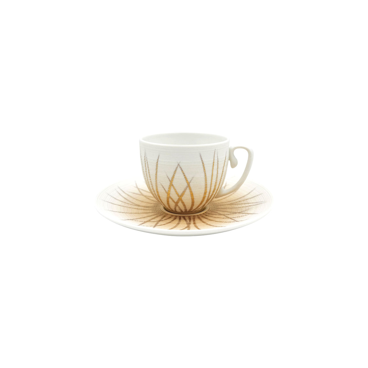Jl Coquet HEMISPHERE Autumn Tundra - Coffee Cup and Saucer - 4.1 fl oz SKU: HEM3015BSA059