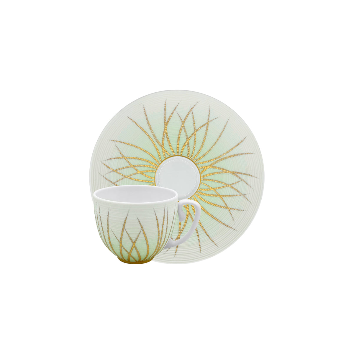 Jl Coquet HEMISPHERE Tundra Spring - Coffee cup and saucer - 4.1 fl oz SKU: HEM3015BSA061