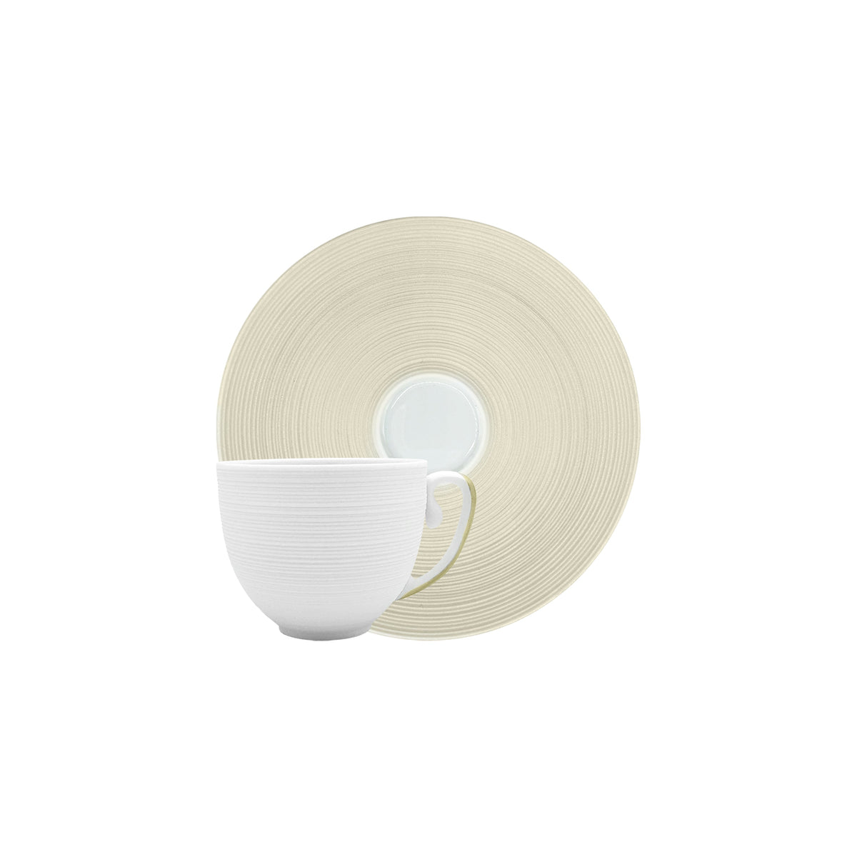 Jl Coquet HEMISPHERE Vanilla - Coffee cup and saucer - 4.1 fl oz SKU: HEM3015BS0061