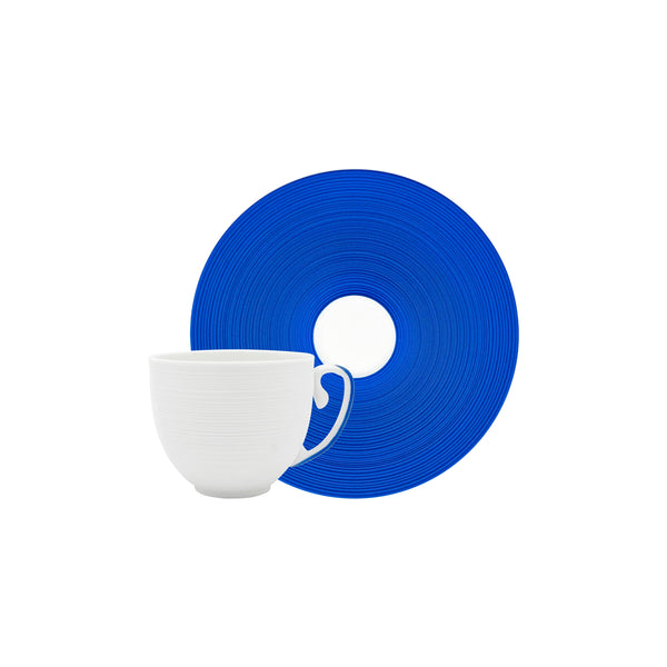 Jl Coquet HEMISPHERE Royal Blue - Coffee Cup and Saucer - 4.1 fl oz SKU: HEM3015BS0093