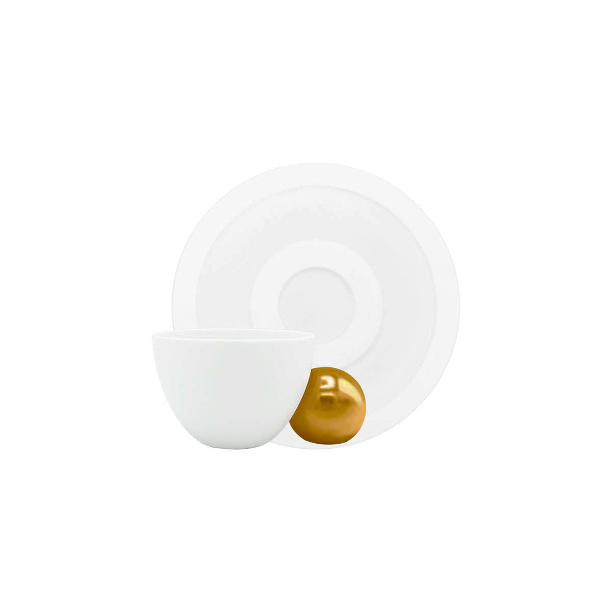 Jl Coquet Reve by Thomas Bastide - Gift set of two coffee cups and gold saucers - 3.7 fl oz SKU: REV3015BSA002