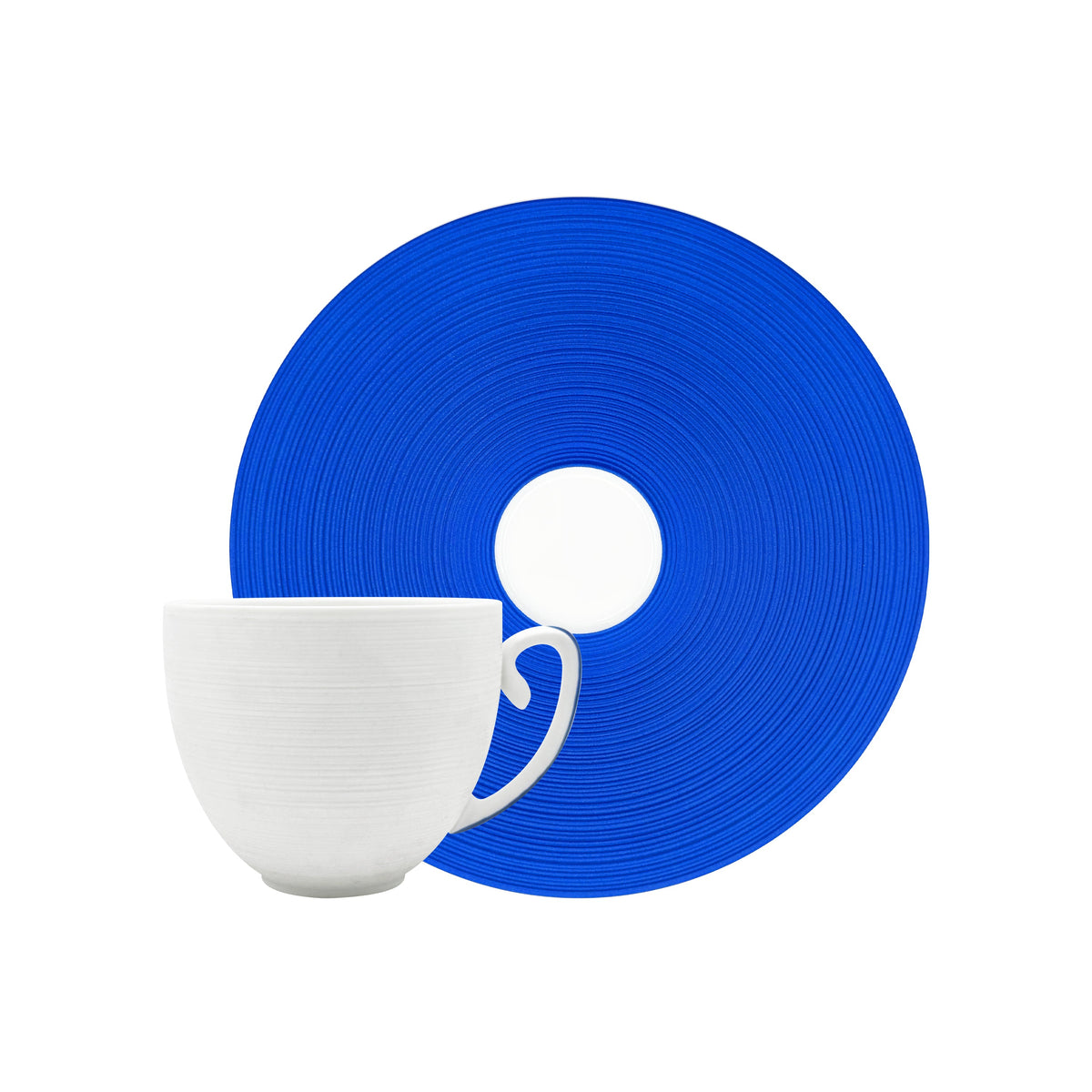 Jl Coquet HEMISPHERE Royal Blue - Cappuccino Cup and Saucer - 7.8 fl oz SKU: HEM3020BS0093