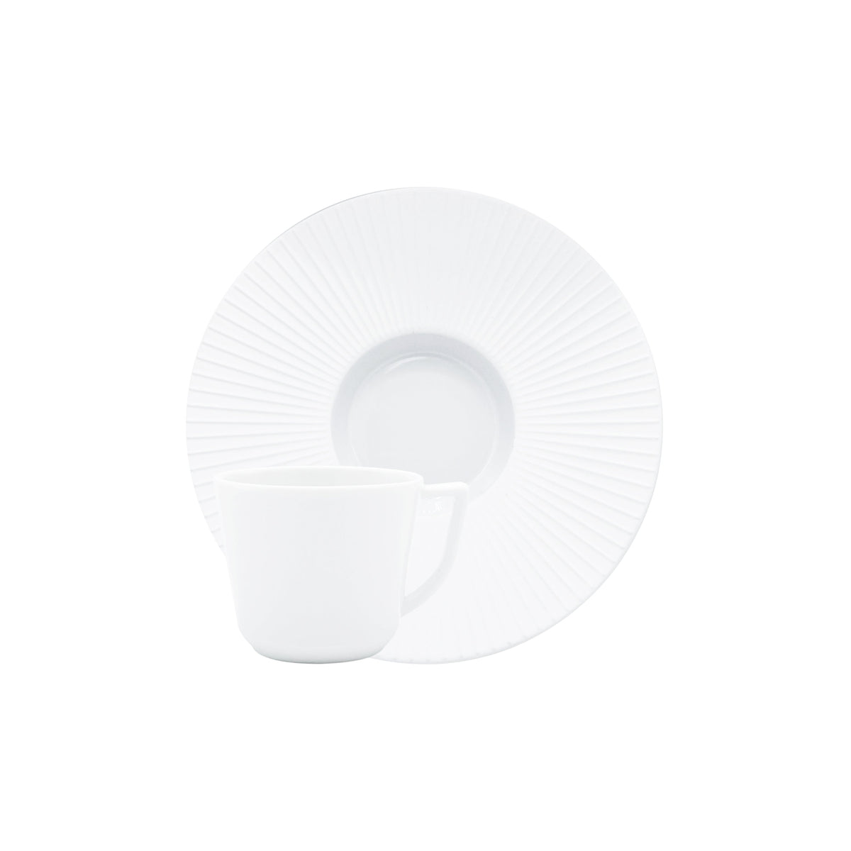 Jl Coquet BOLERO Satin White - Espresso Cup and Saucer - 2.0 fl oz SKU: BOL3057BB0000