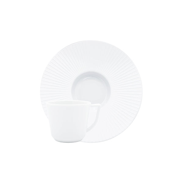 Jl Coquet BOLERO Satin White - Espresso Cup and Saucer - 2.0 fl oz SKU: BOL3057BB0000