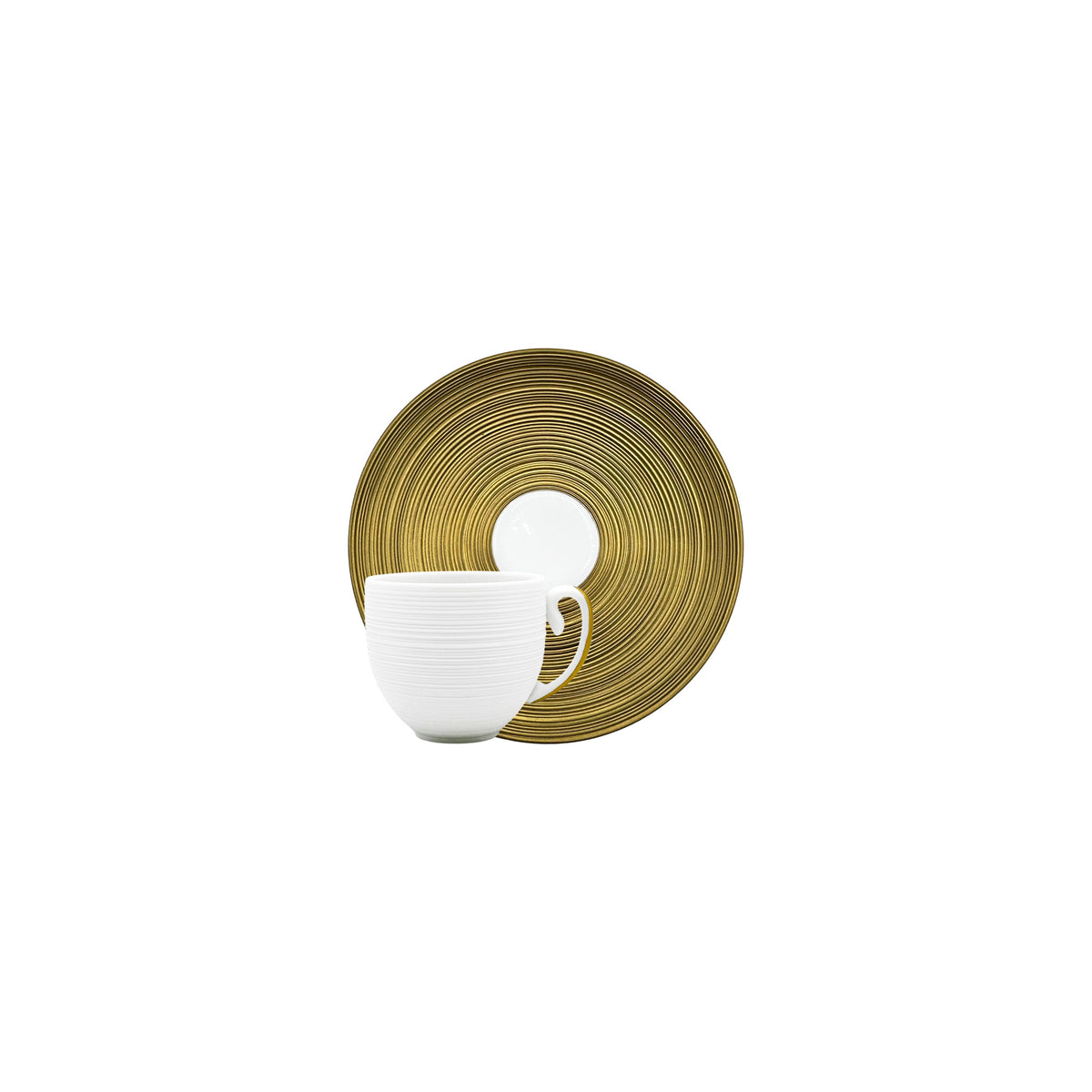 Jl Coquet HEMISPHERE Platinum Tundra - Mocha Cup and Saucer - 2.4 fl oz SKU: HEM3022BSA002