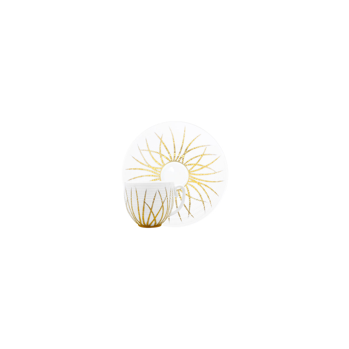 Jl Coquet HEMISPHERE Winter Tundra - Mocha Cup and Saucer - 2.4 fl oz SKU: HEM3022BSA060
