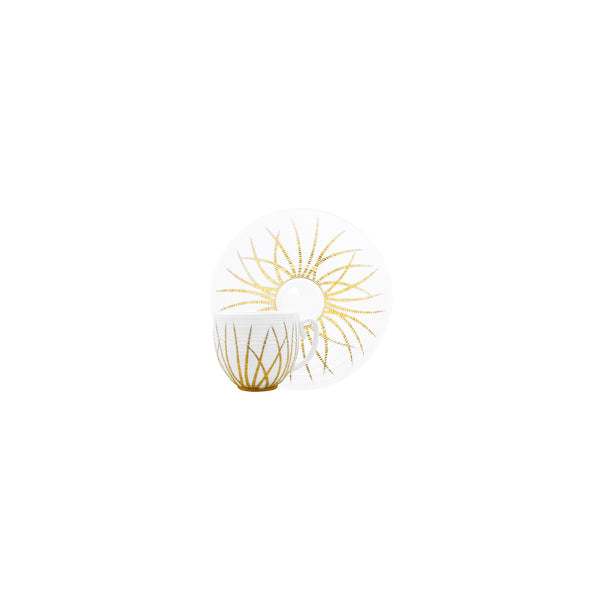 Jl Coquet HEMISPHERE Winter Tundra - Mocha Cup and Saucer - 2.4 fl oz SKU: HEM3022BSA060