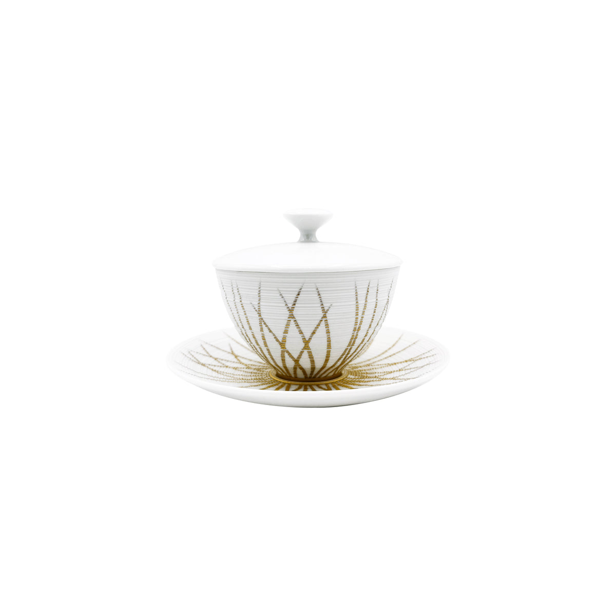 Jl Coquet HEMISPHERE Winter Tundra - Asian tea cup and saucer (lid included) - 5.1 fl oz SKU: HEM3025BSA060