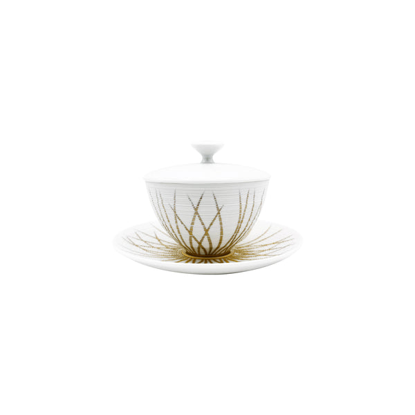 Jl Coquet HEMISPHERE Winter Tundra - Asian tea cup and saucer (lid included) - 5.1 fl oz SKU: HEM3025BSA060