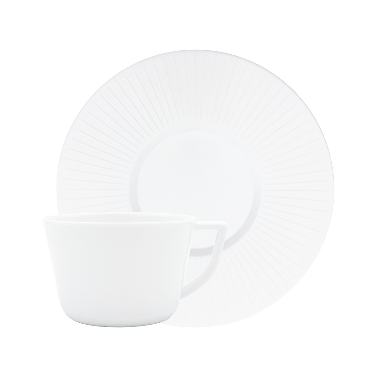 Jl Coquet BOLERO Satin White - Teacup and Saucer - 8.5 fl oz SKU: BOL3024BB0000