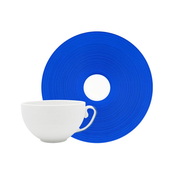 Jl Coquet HEMISPHERE Royal Blue - Teacup and Saucer - 7.4 fl oz SKU: HEM3024BS0093