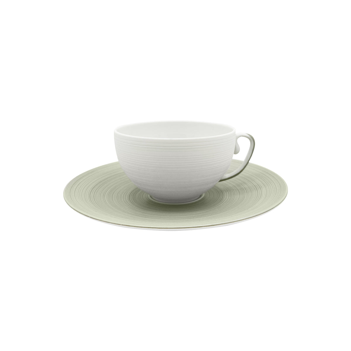 Jl Coquet HEMISPHERE Khaki Green - Teacup and Saucer - 7.4 fl oz SKU: HEM3024BS0063