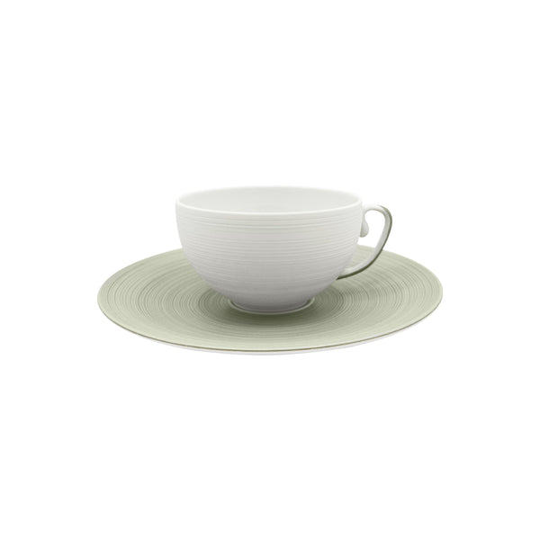 Jl Coquet HEMISPHERE Khaki Green - Teacup and Saucer - 7.4 fl oz SKU: HEM3024BS0063