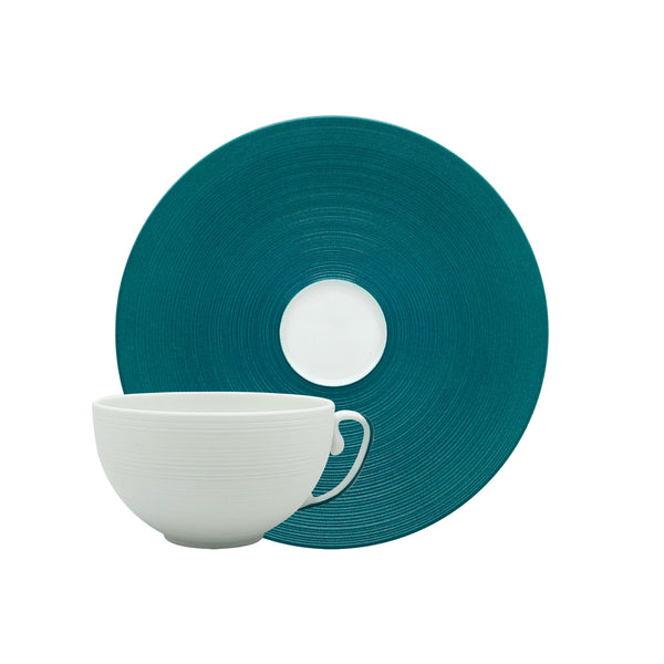 Jl Coquet HEMISPHERE Persian Blue - Teacup and Saucer - 7.4 fl oz SKU: HEM3024BS0279