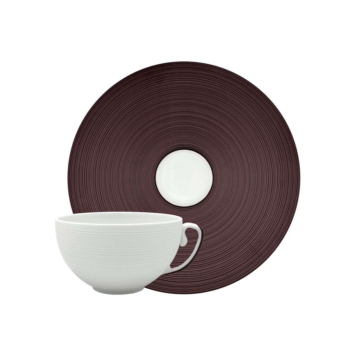 Jl Coquet HEMISPHERE Sepia - Teacup and Saucer - 6.9 in SKU: HEM3013BS0051