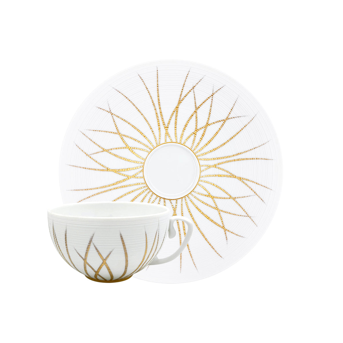 Jl Coquet HEMISPHERE Winter Tundra - Teacup and Saucer - 7.4 fl oz SKU: HEM3024BSA060