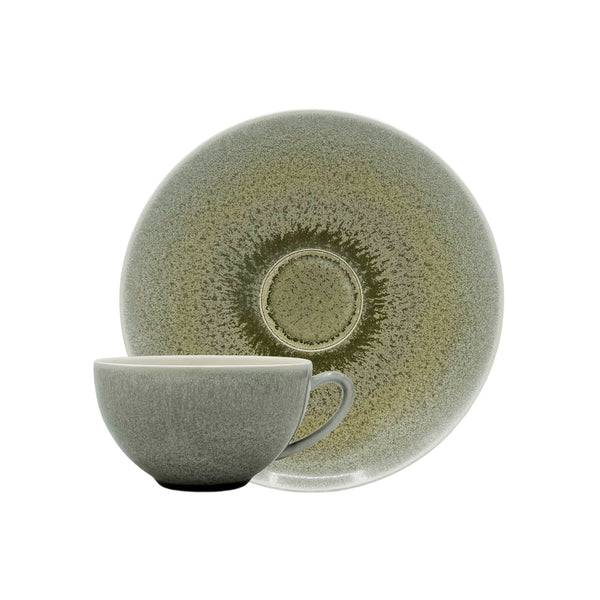 Jaune de Chrome TODRA Green - Teacup &amp; Saucer  - 7.4 fl oz SKU: HOR3024TGRICREM000