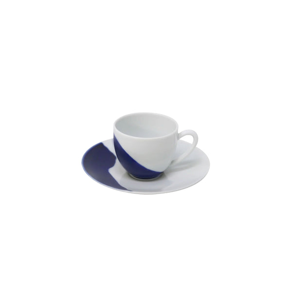 JL Coquet  BLUE MYKONOS - Tasse caf? &amp; soucoupe 5.51 Inch SKU: HOR3015BMYKBLNC000