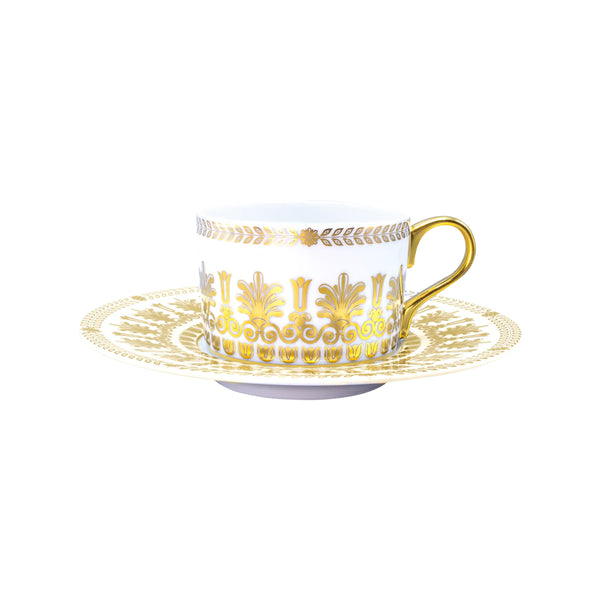 Jl Coquet EMPIRE Gold - Teacup and Saucer - 5.4 fl oz SKU: CYL3024BBA143