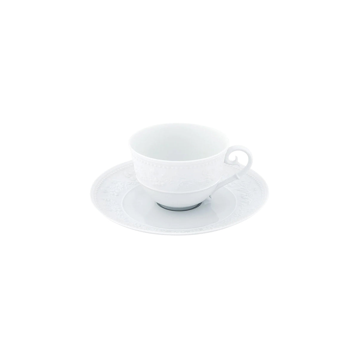 Jl Coquet GEORGIA White - Teacup and Saucer - 4.4 fl oz SKU: GEO3024BS0000