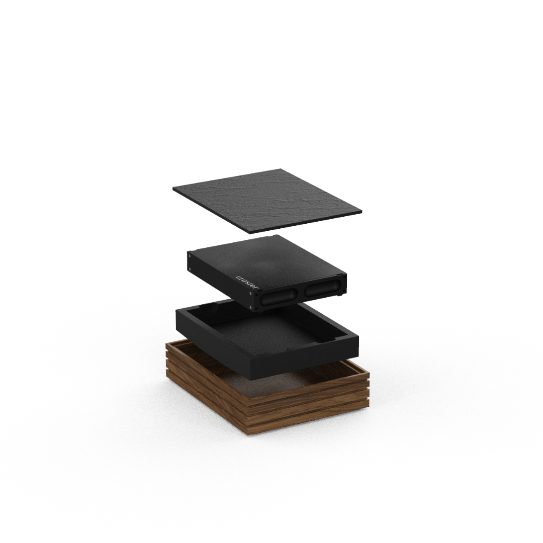 Craster Flow Walnut 1.2 Cold Cell Cooling Tray 325 x 265 x 75 mm / 12.7 x 10.4 x 2.9 in SKU: BU_FF1012