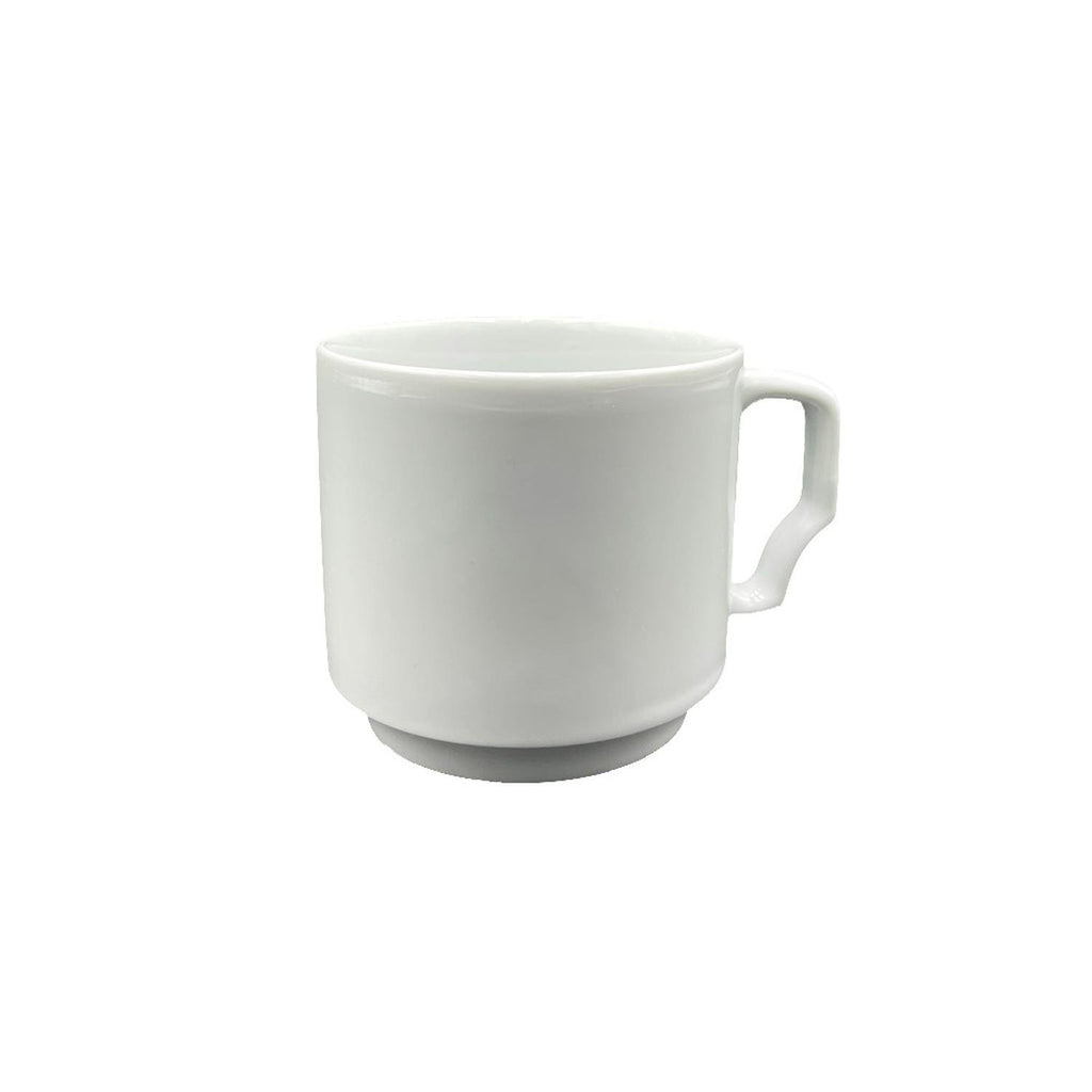 Turgla Delta dia.3.25Inch  h:3Inch  10 oz. Round White Porcelain Mug SKU: VO01MG00