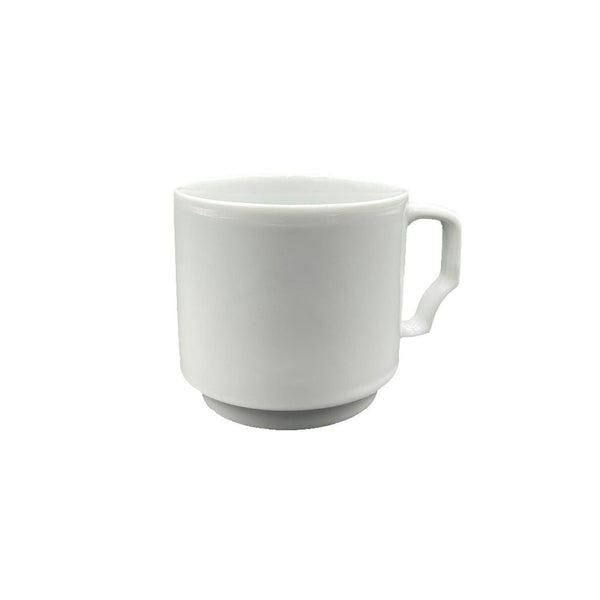 Turgla Delta dia.3.25Inch  h:3Inch  10 oz. Round White Porcelain Mug SKU: VO01MG00