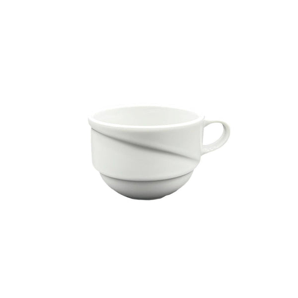Turgla X-tanbul dia.3.5Inch  h:2.5Inch  7 oz. Round White Porcelain Cup SKU: XT01CF00