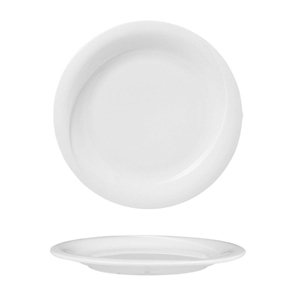 Turgla X-tanbul dia.7.25Inch  Round White Porcelain Plate SKU: XT19DU00
