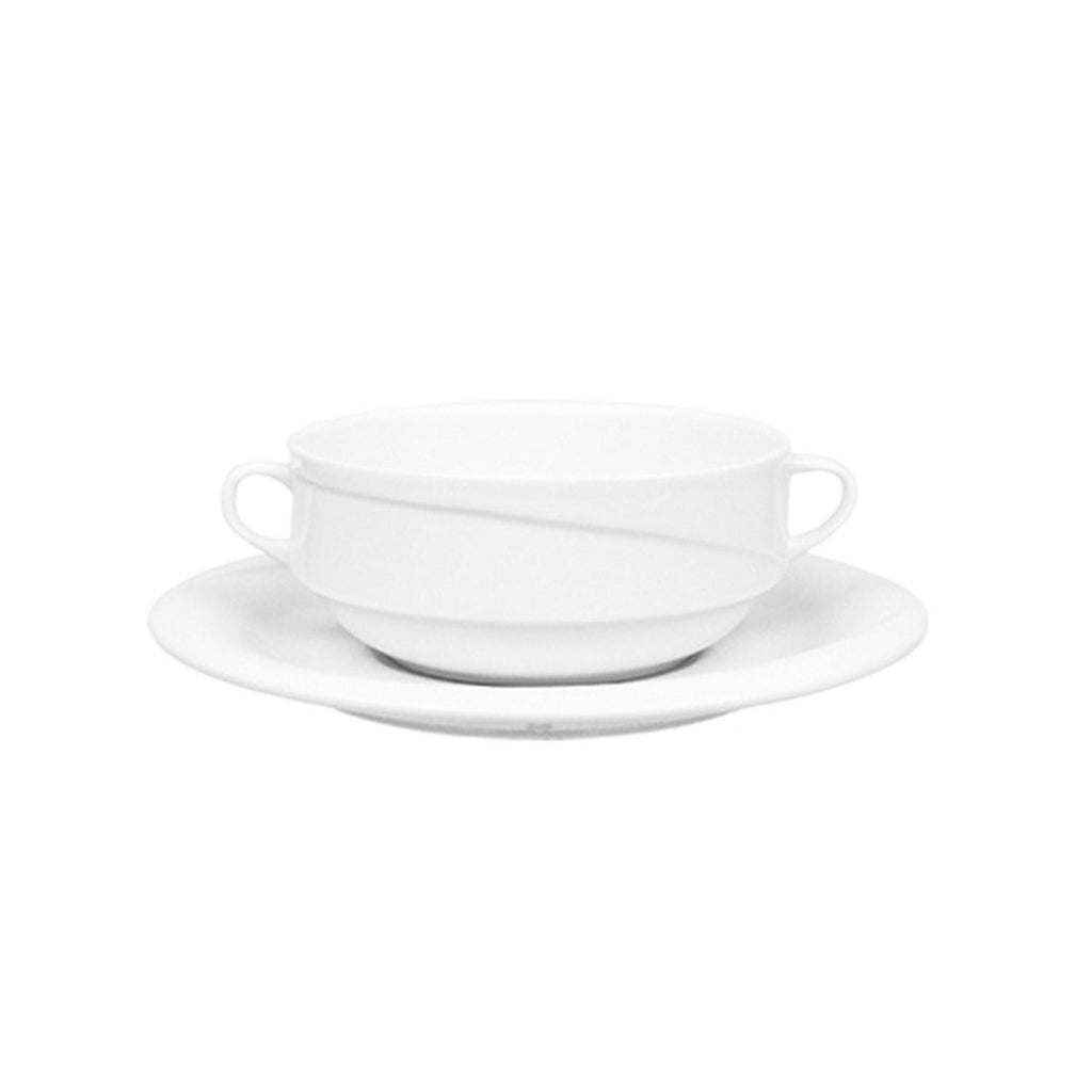 Turgla X-tanbul dia.7.25Inch  Round White Porcelain Saucer SKU: XT19KT00