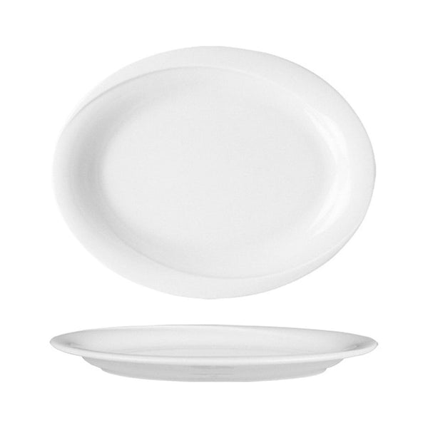 Turgla X-tanbul 7.75Inch  x 6Inch  x h:0.75Inch  Oval White Porcelain Platter SKU: XT20KY00