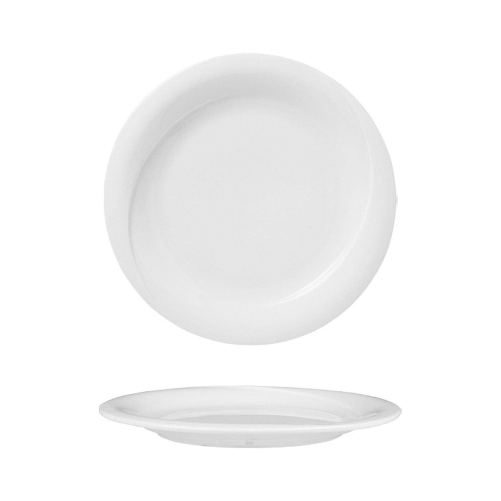 Turgla X-tanbul dia.10.5Inch  Round White Porcelain Plate SKU: XT27DU00